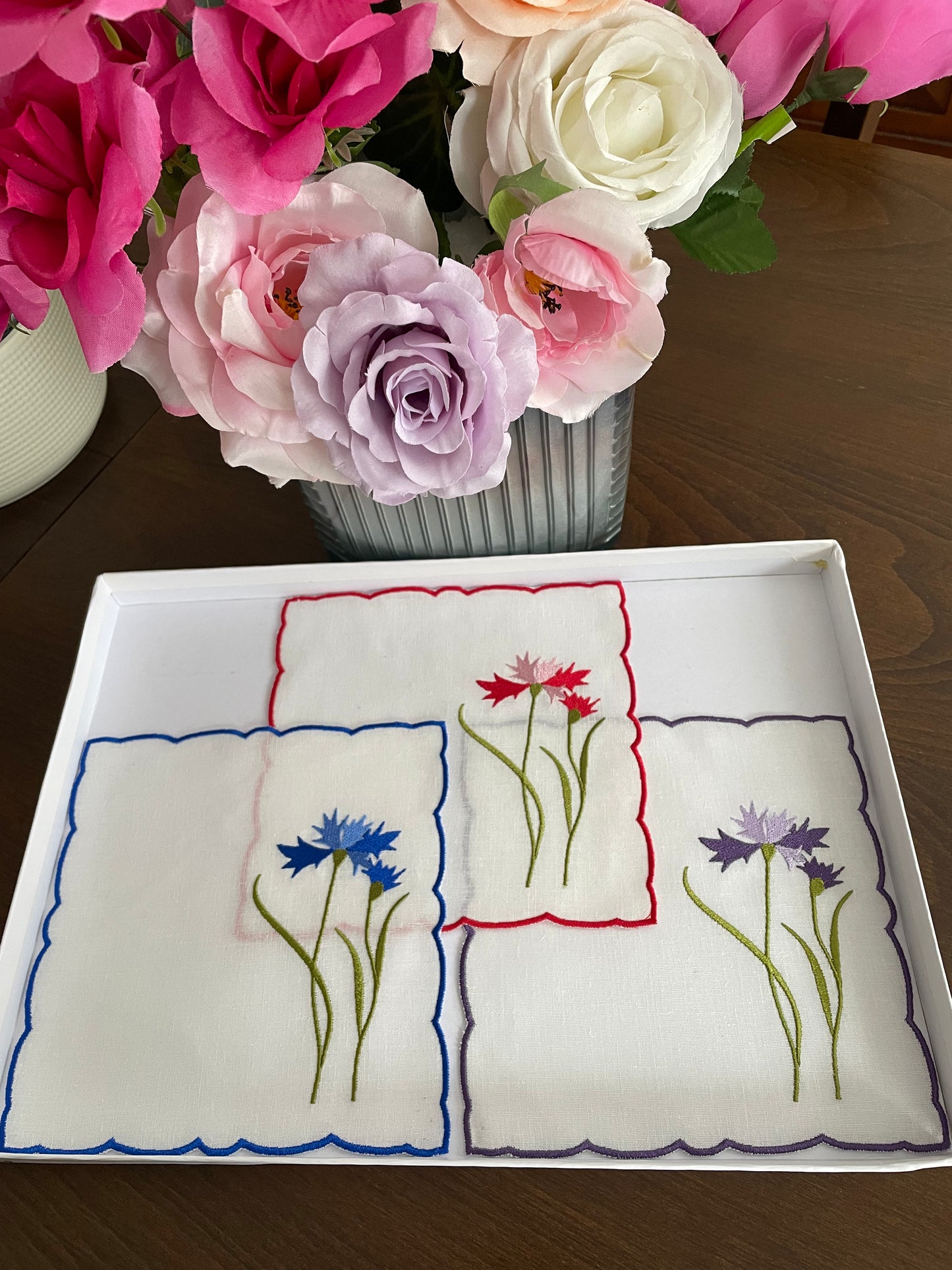 Carnation Collection- Cocktail- Napkins