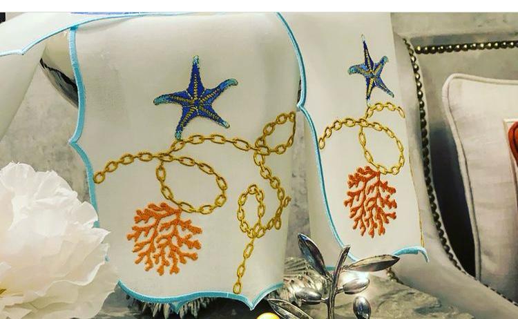 Coctail- Napkins- (Marin- Coral- Collection)