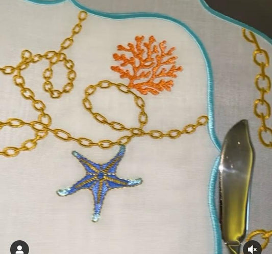 Coctail- Napkins- (Marin- Coral- Collection)