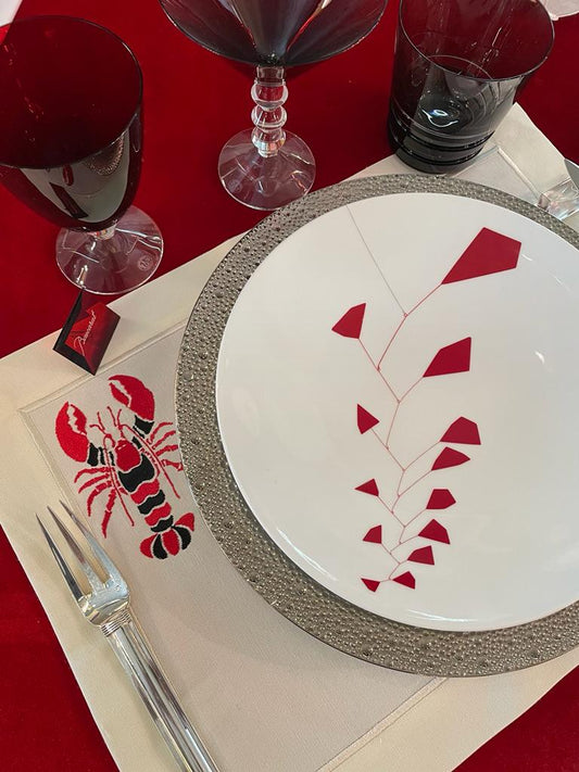 Placemats -Napkin -Duble Set (Marin- Lobster- Collection)